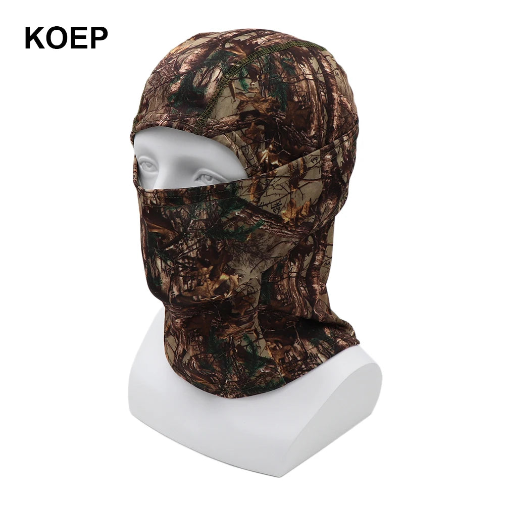 KOEP Tree Camouflage Balaclava Full Face Mask Wargame Outdoor Hunting Cycling Sports Helmet Liner Cap