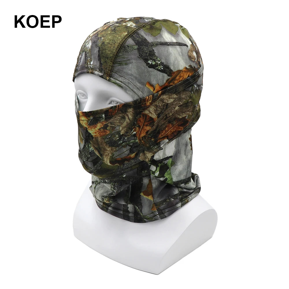 KOEP Tree Camouflage Balaclava Full Face Mask Wargame Outdoor Hunting Cycling Sports Helmet Liner Cap