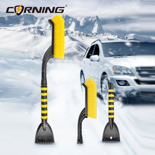 Car Snow Brush Extendable Cleaning Removal Shovel Scraper Winter Auto Brushes Windshield Deicer Remover Tools Wash Defroster