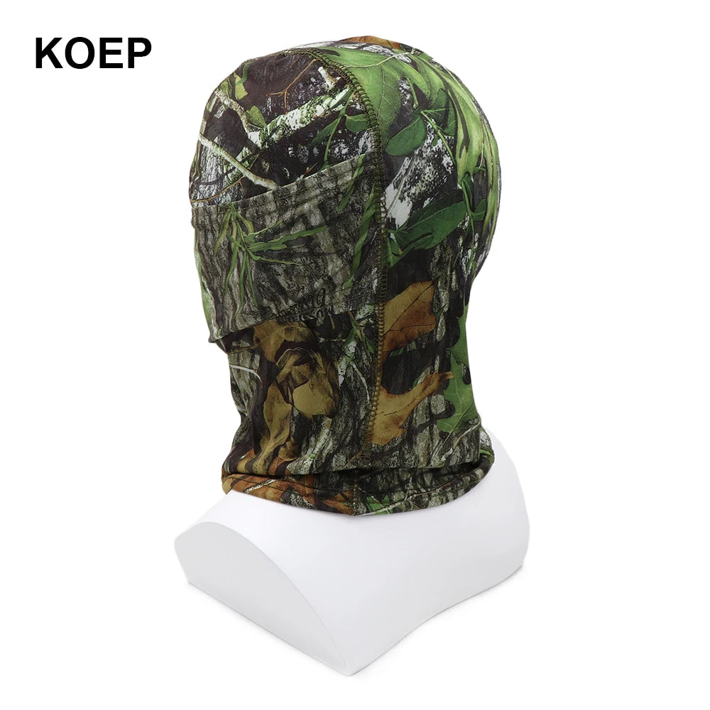 KOEP Tree Camouflage Balaclava Full Face Mask Wargame Outdoor Hunting Cycling Sports Helmet Liner Cap